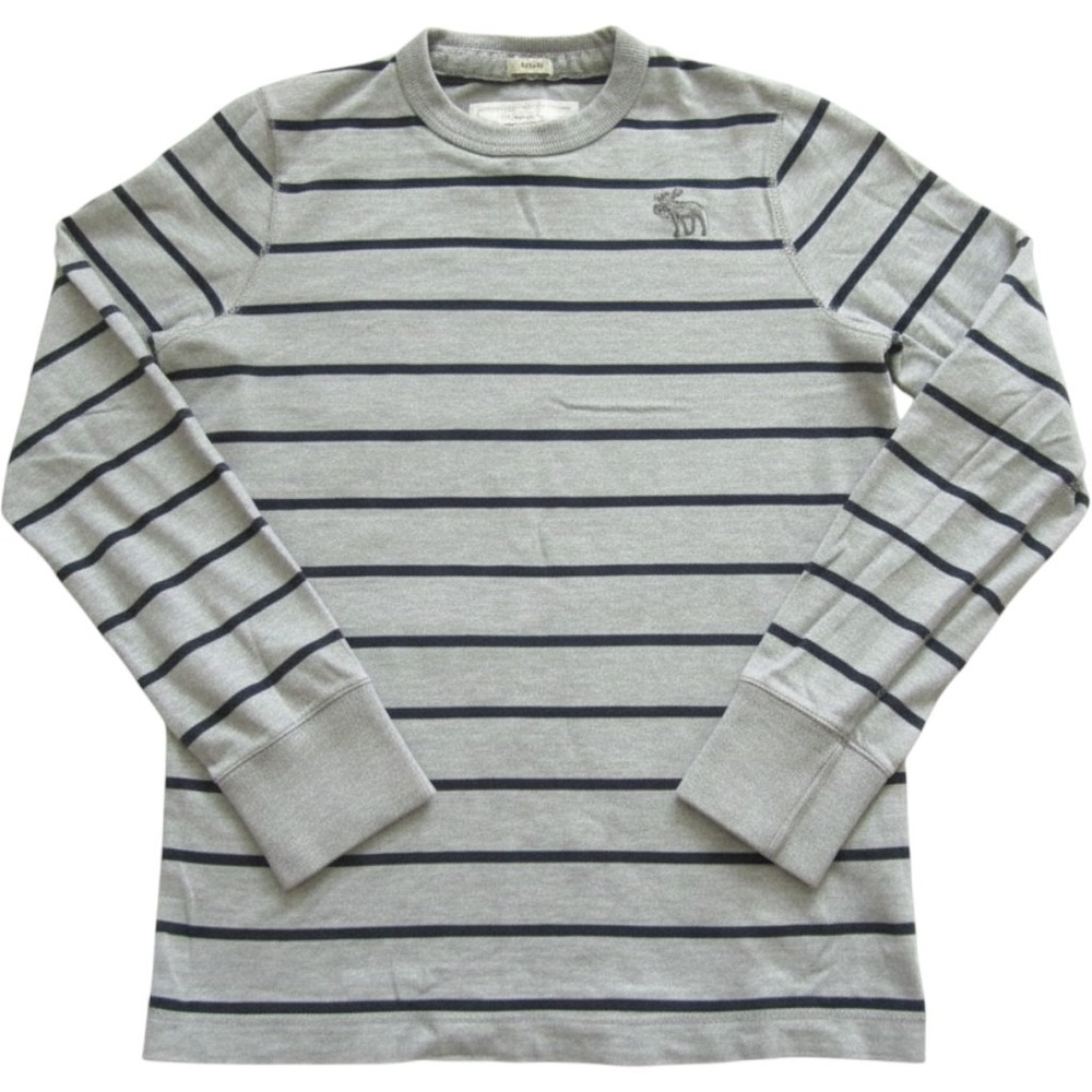 Vtg Y2K Abercrombie & Fitch Men Muscle Fit Striped Pullover Shirt Sz S (M473)